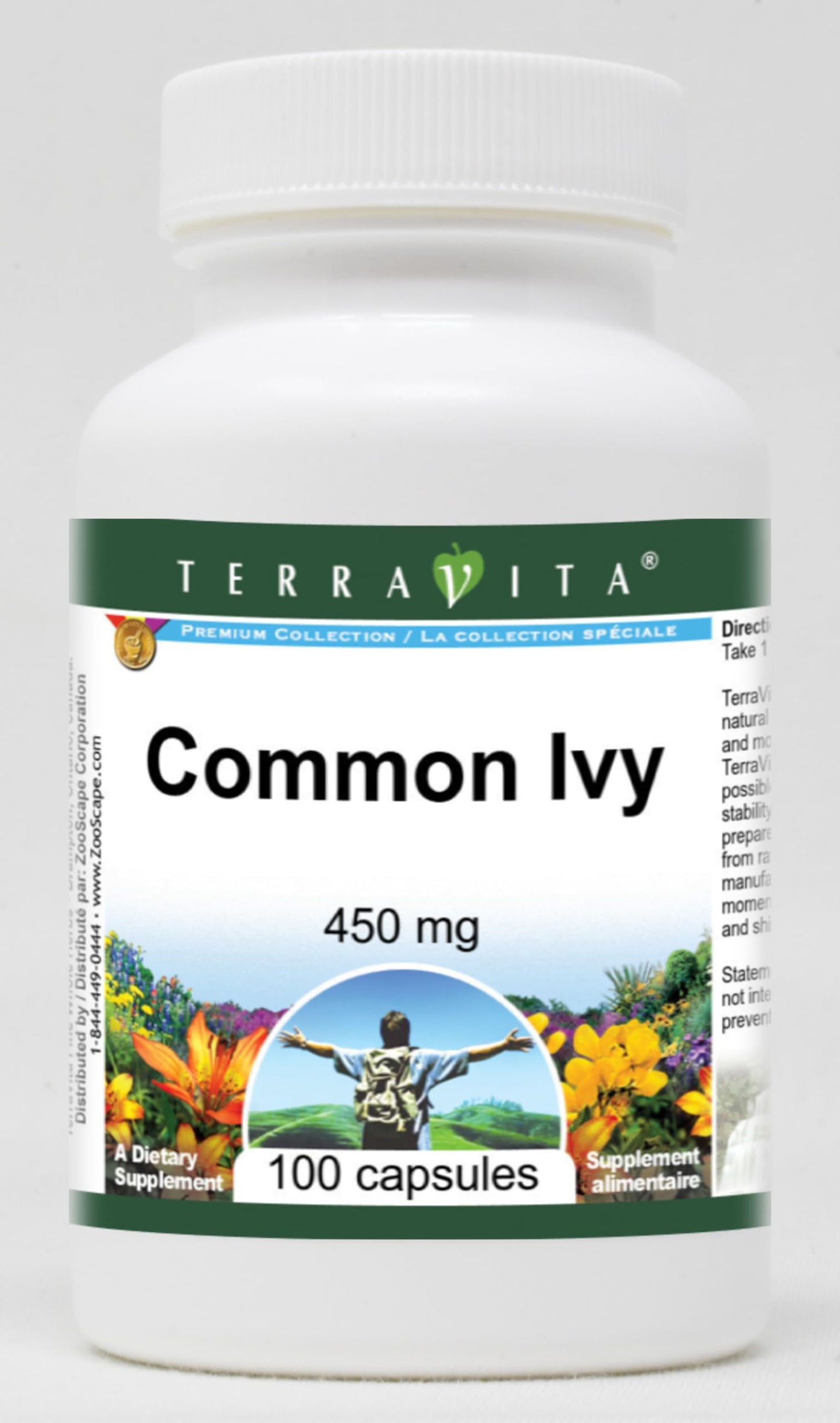Terravita Common Ivy - 450 mg Capsule, 100 Capsules