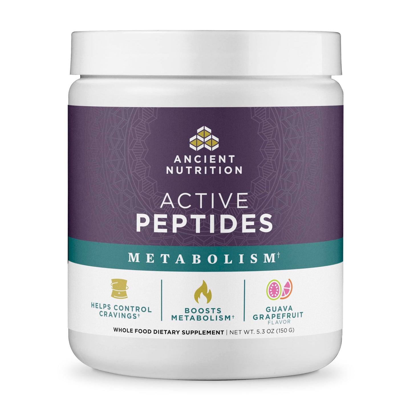 Ancient Nutrition Active Peptides Metabolism Powder, 5.3 Ounces