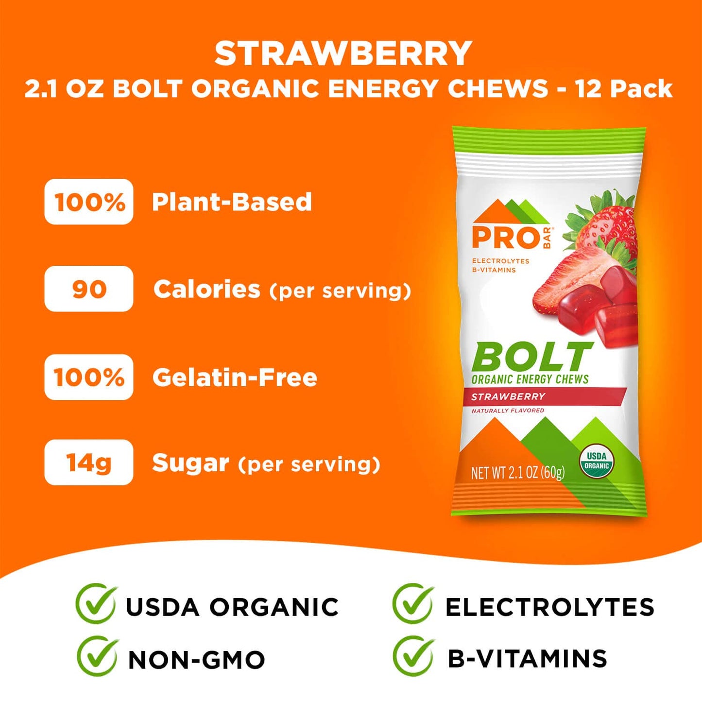 PROBAR Bolt Energy Chews Gummies 12 Pack