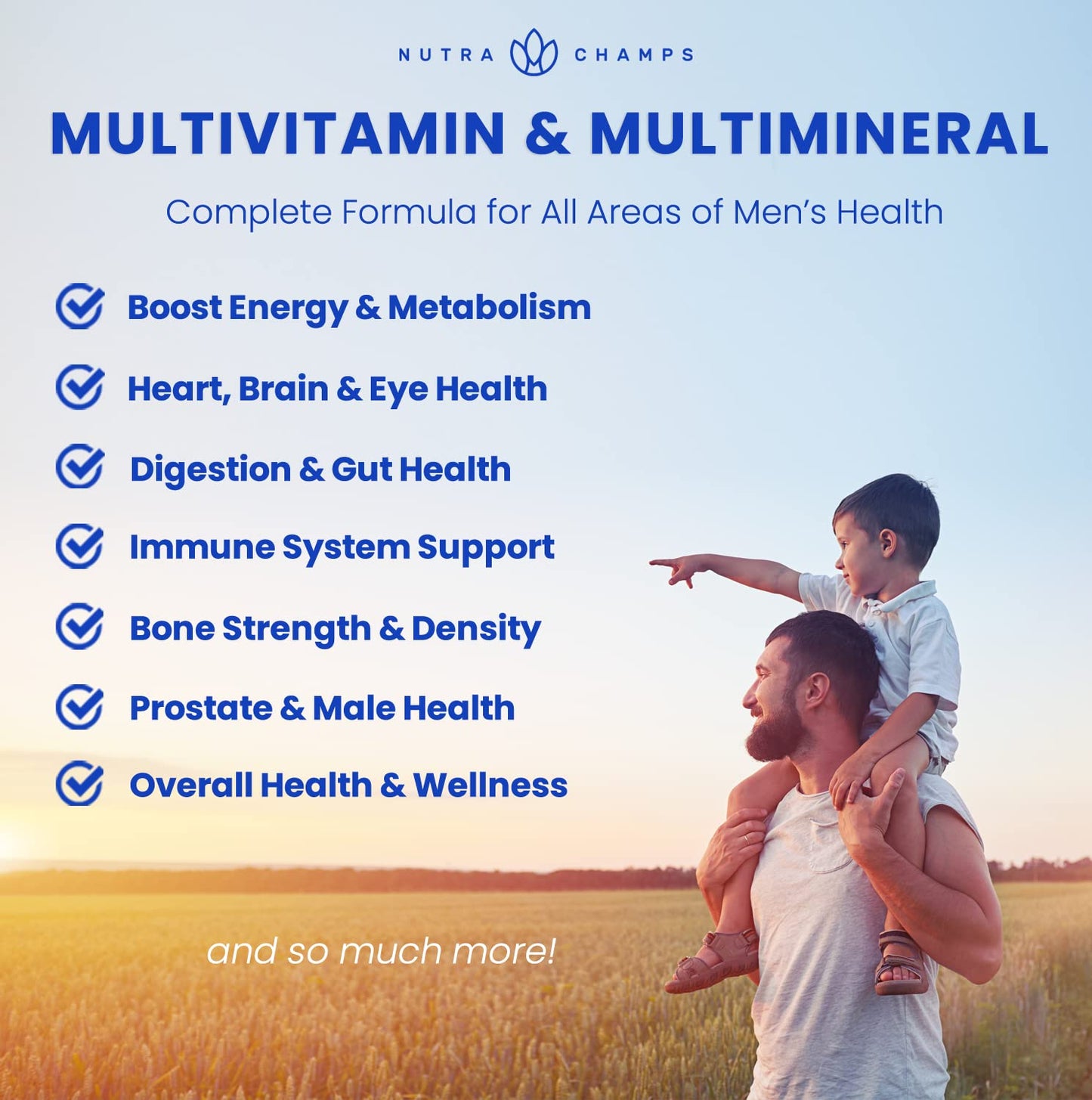 NutraChamps Multivitamin for Men Gummies 120 Count