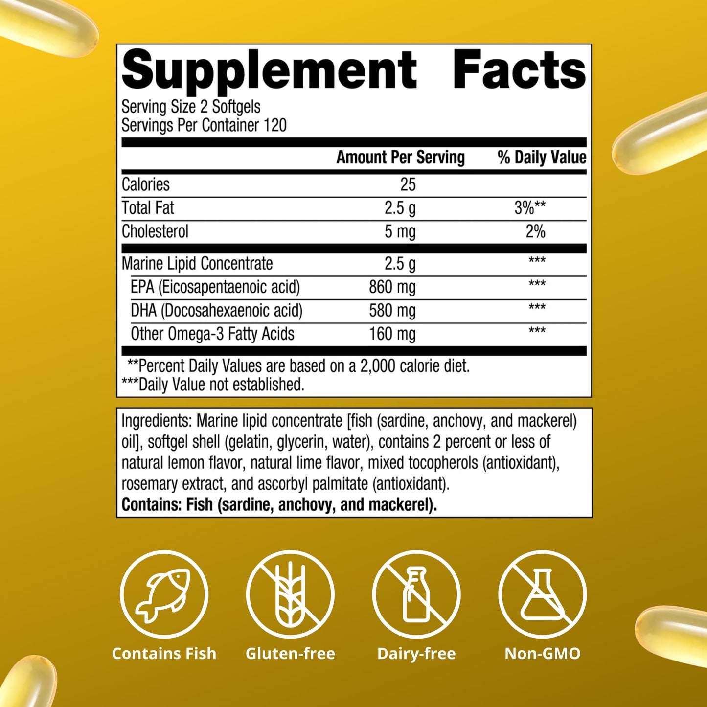 Metagenics OmegaGenics Fish Oil EPA-DHA 720 mg Softgels 240 Count