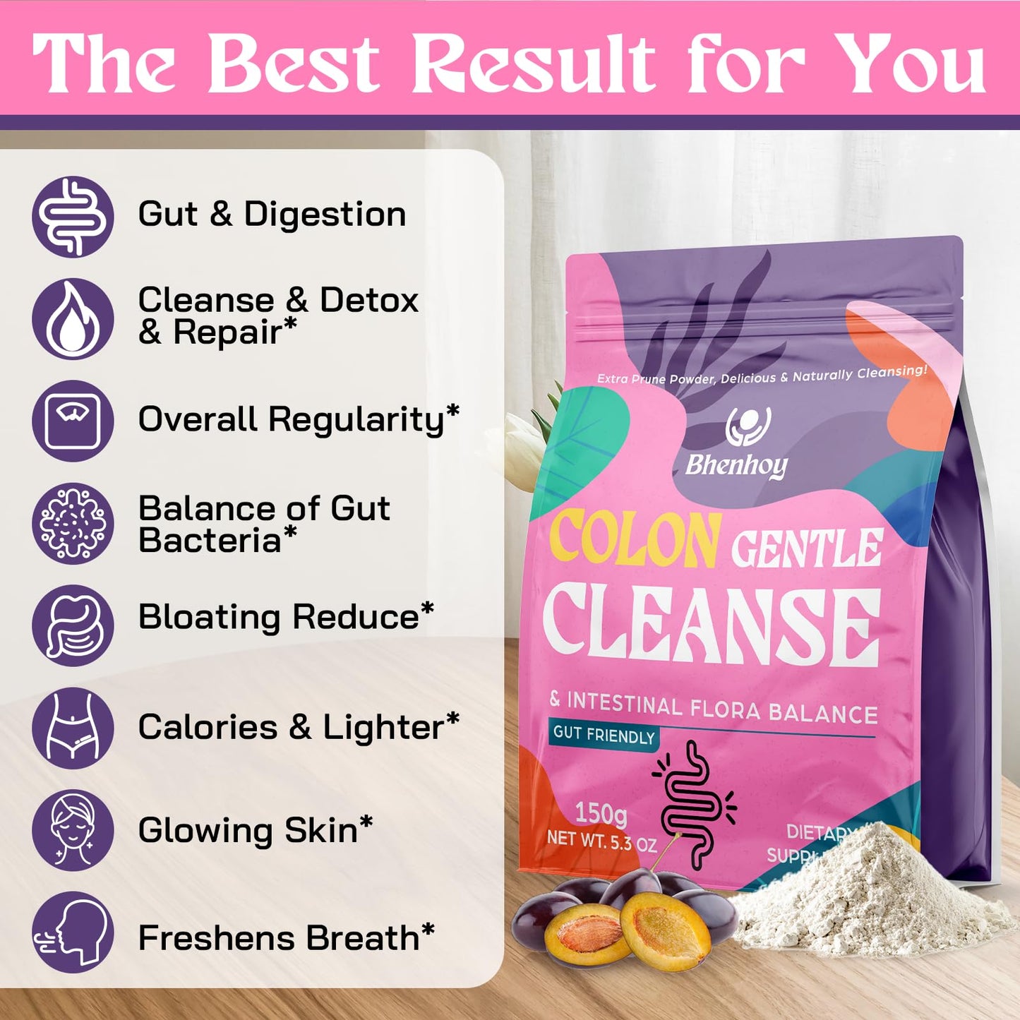 Kusofft Colon Gentle Cleanse & Detox Powder, 5.3 Oz