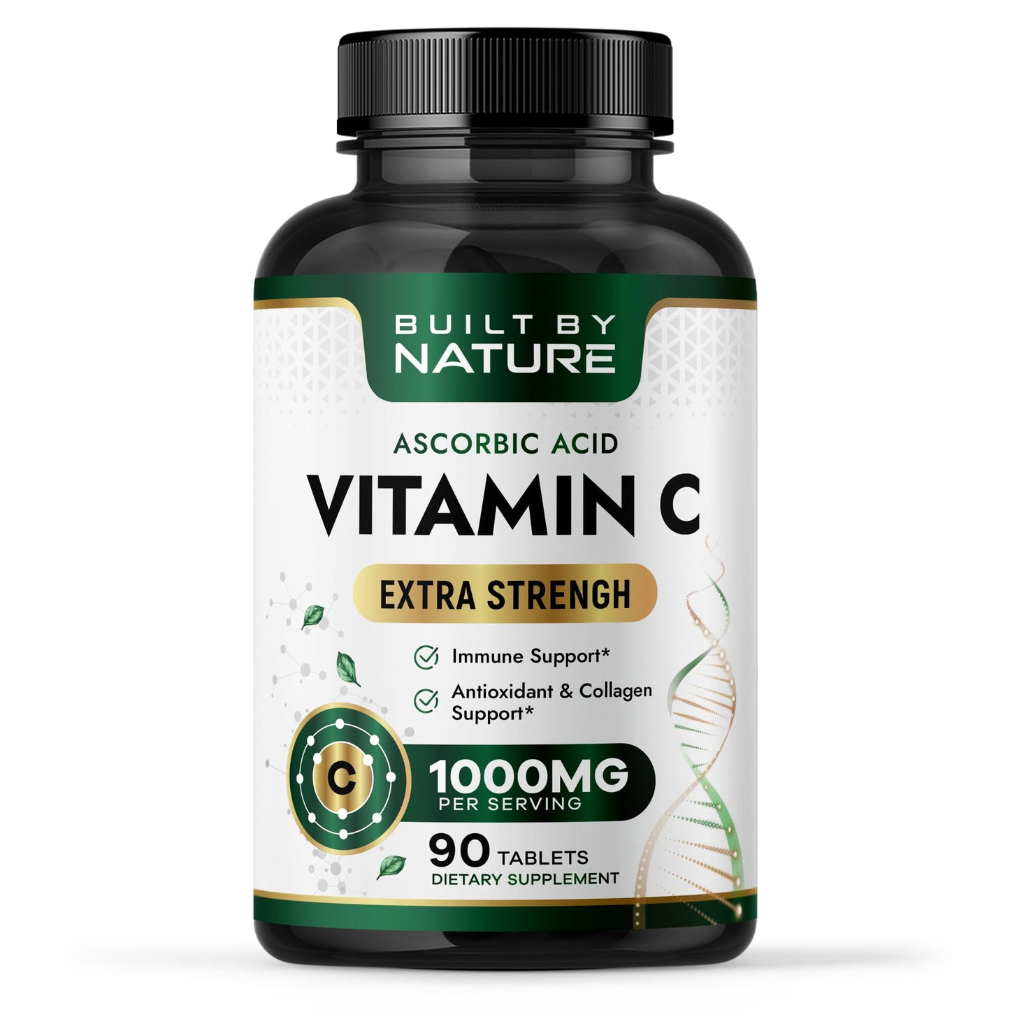 Built by Nature Vitamin C 1000mg Tablets, 90 Count