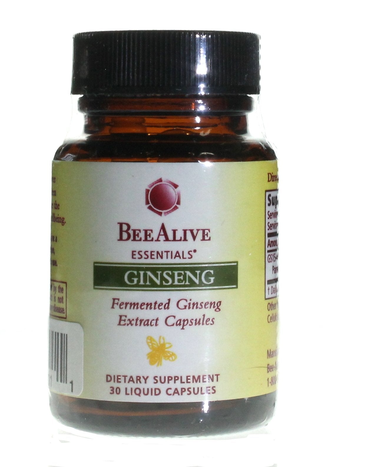 BeeAlive Fermented Ginseng Extract Capsules 30 Count