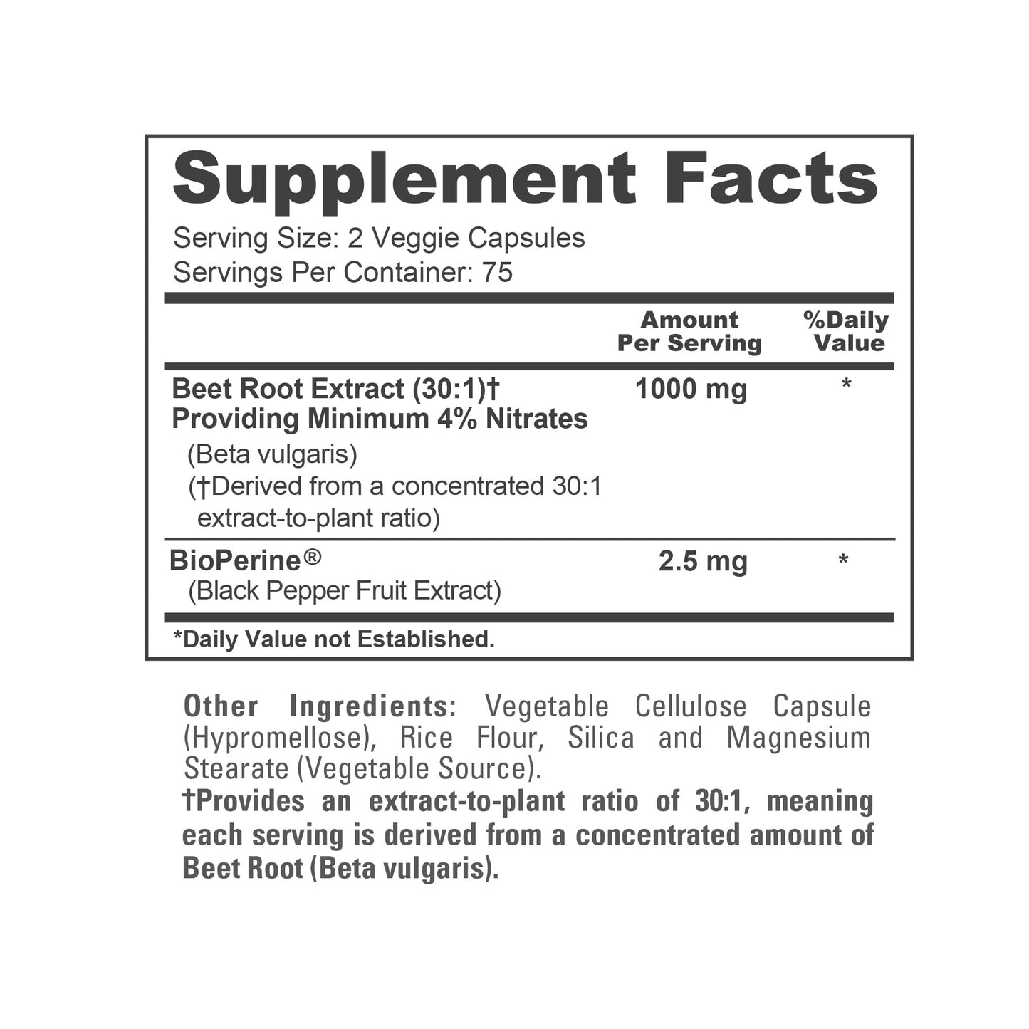 NusaPure Beet Root 1000mg Veg Capsules, 150 Count