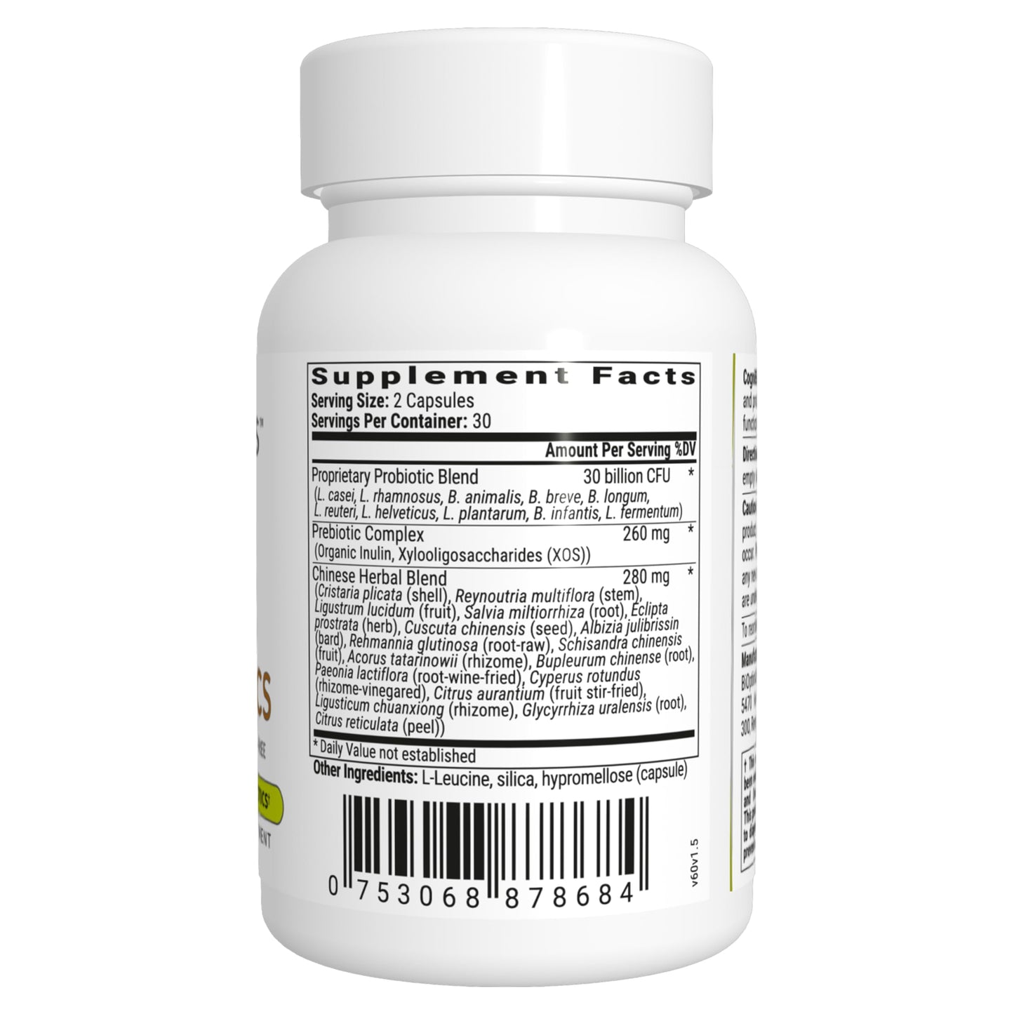 BIOptimizers Cognibiotics Probiotic Brain Supplement Capsule 60 Capsules