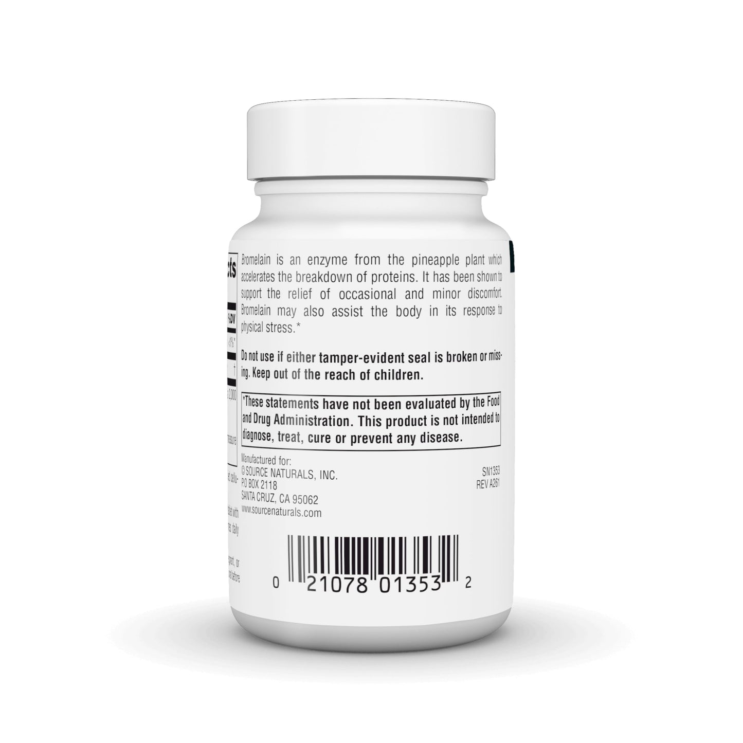 Source Naturals Bromelain Pineapple Enzyme Tablets, 30 Count