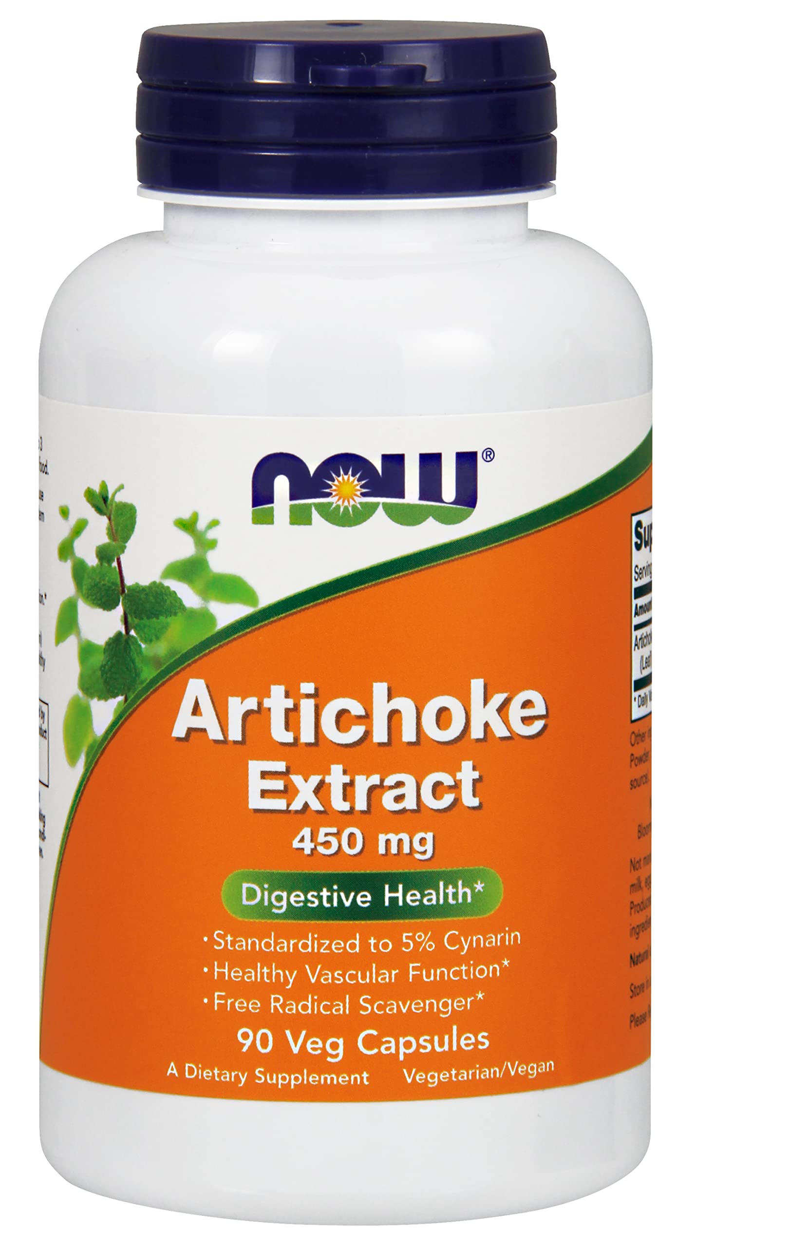 NOW Foods Artichoke Extract 450 mg Capsules, 90 Count