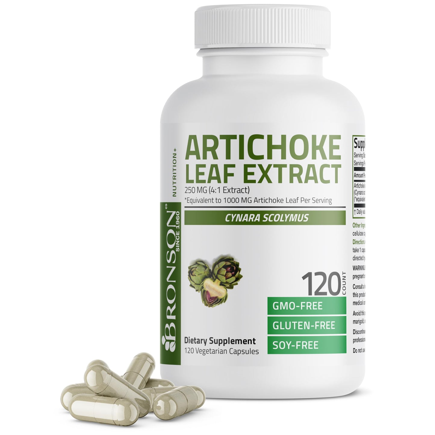 Bronson Artichoke Leaf Extract Extra Strength Capsules, 120 Count