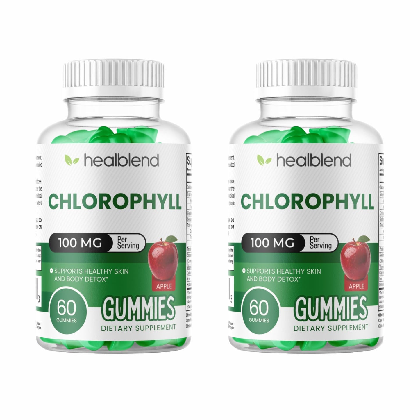 Healblend Chlorophyll Gummies 100mg, 60 Count
