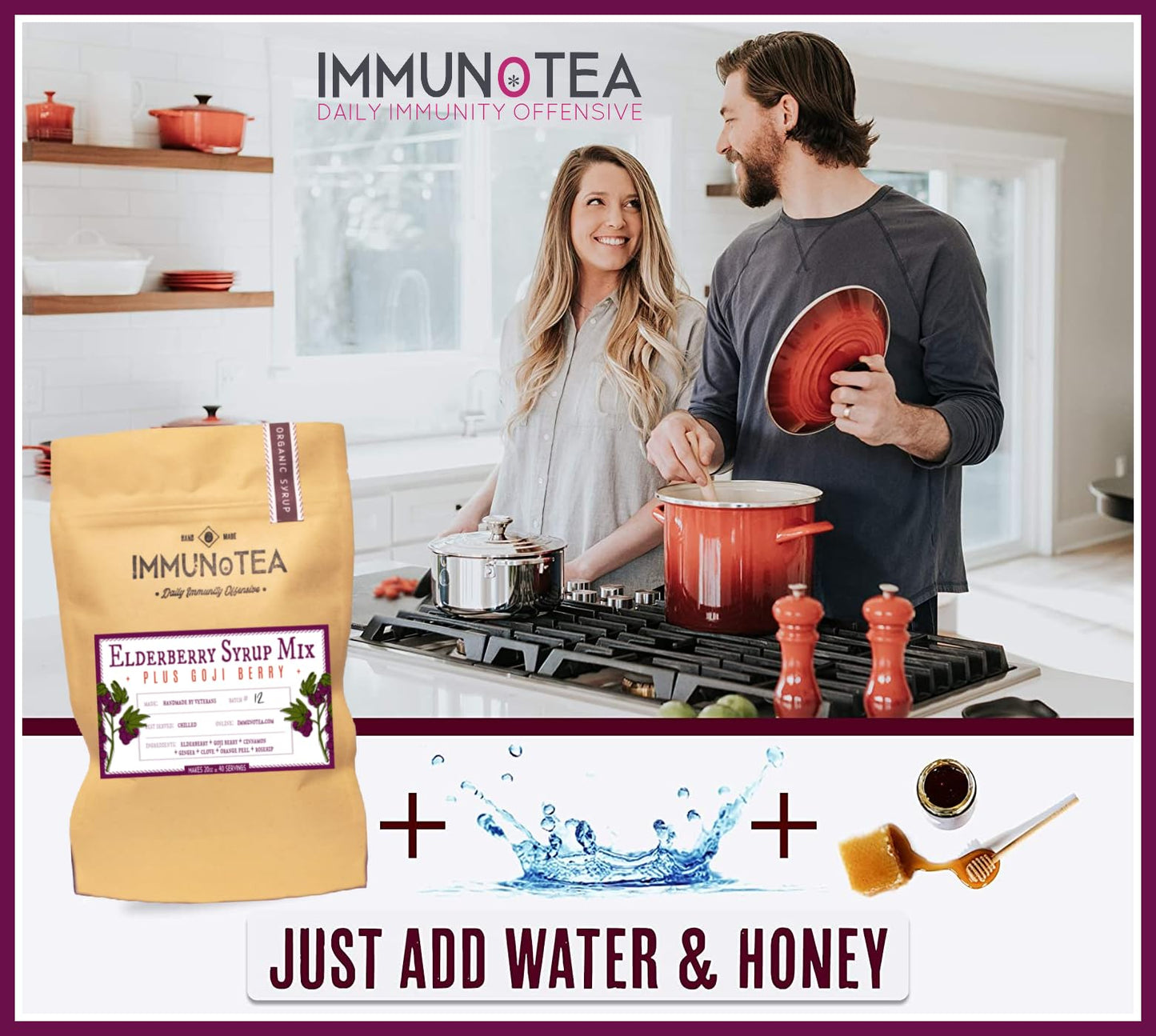 Immunotea Organic Elderberry Syrup DIY Kit Chewables 1