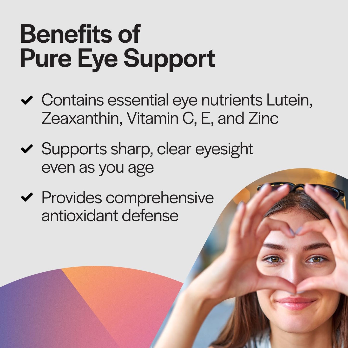 PureFormulas Pure Eye Support Lutein and Zeaxanthin Supplement 90 Capsules