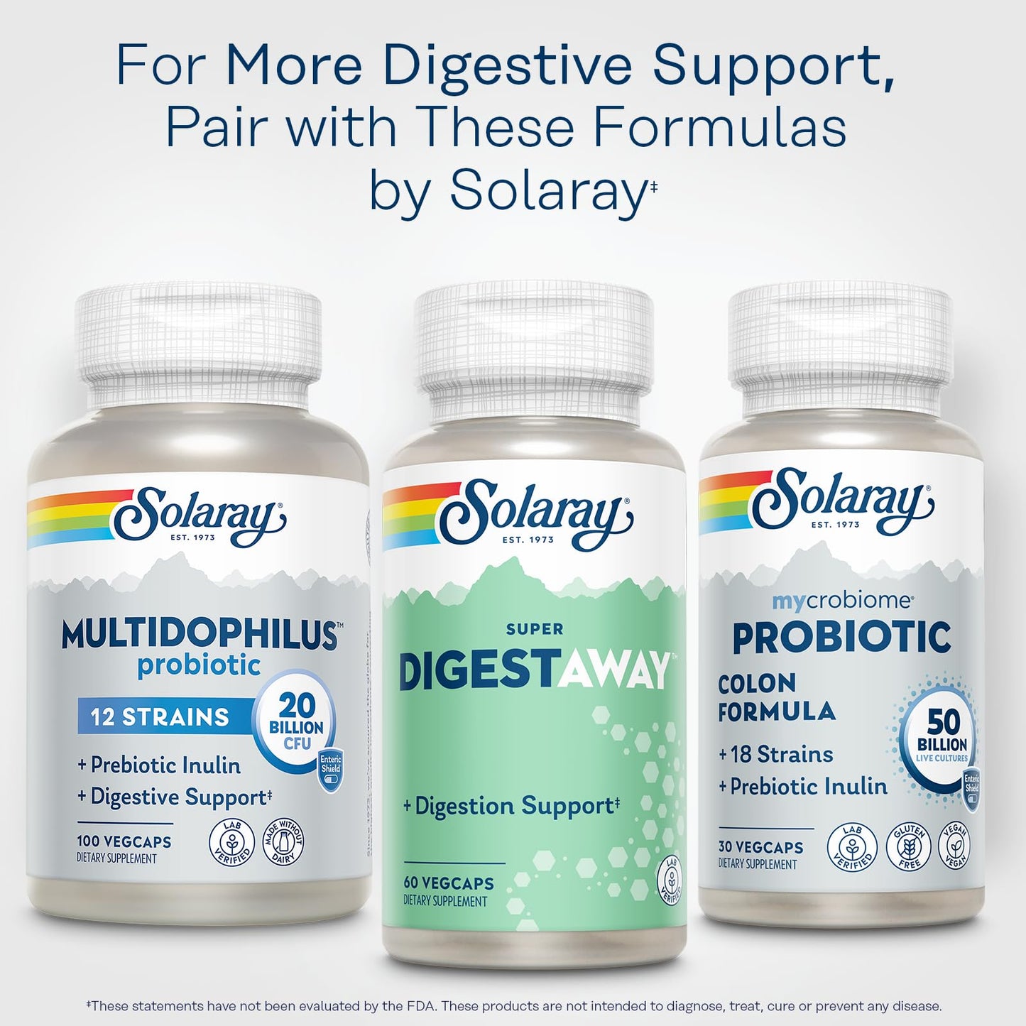 SOLARAY Super Digestaway Digestive Enzymes Capsules 60 VegCaps