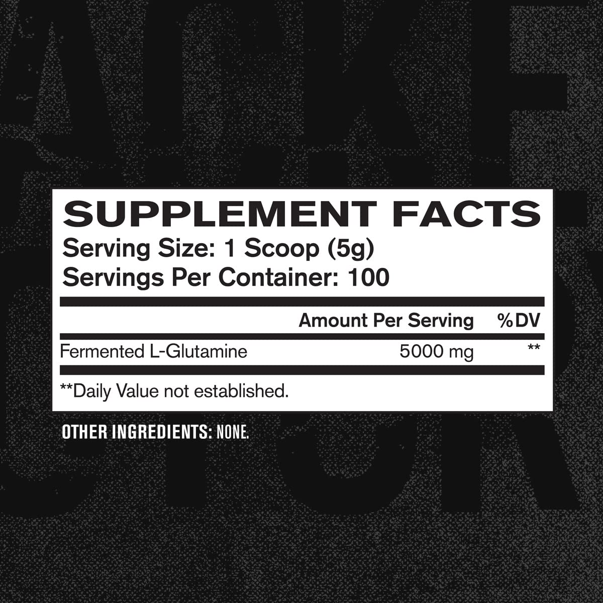 Jacked Factory L-Glutamine Powder 100 Servings