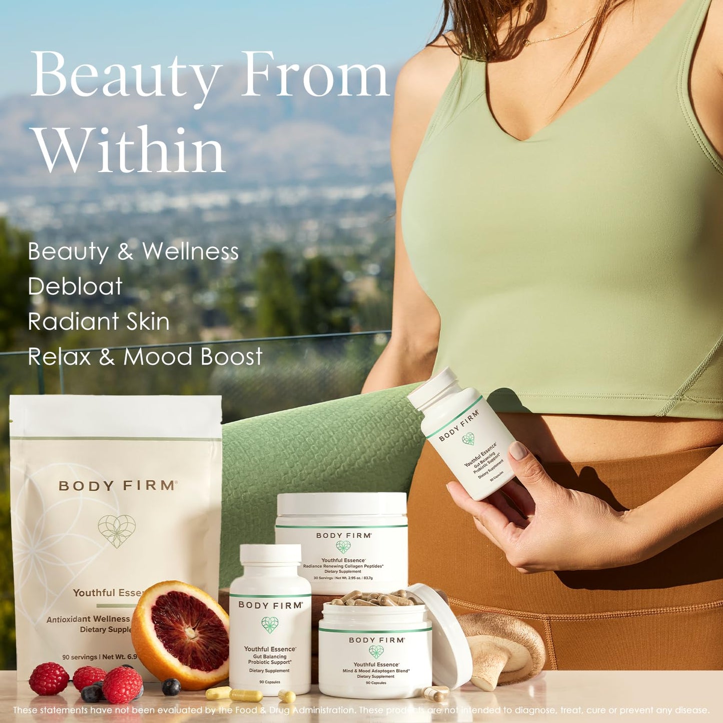 BODY FIRM Youthful Essence Gut Balancing Probiotic Support Capsule 90 Count