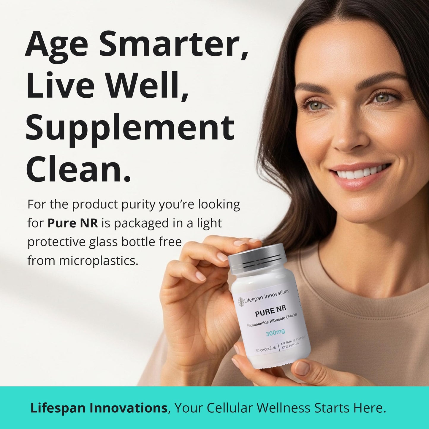 Lifespan Innovations LLC Pure NR Nicotinamide Riboside 300mg Capsules 30