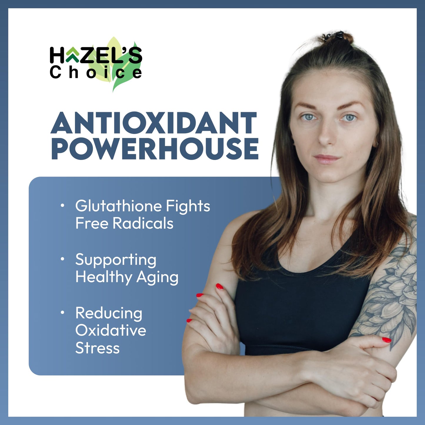HAZEL'S Choice Liposomal Glutathione 500mg Soft Gels 90 Count
