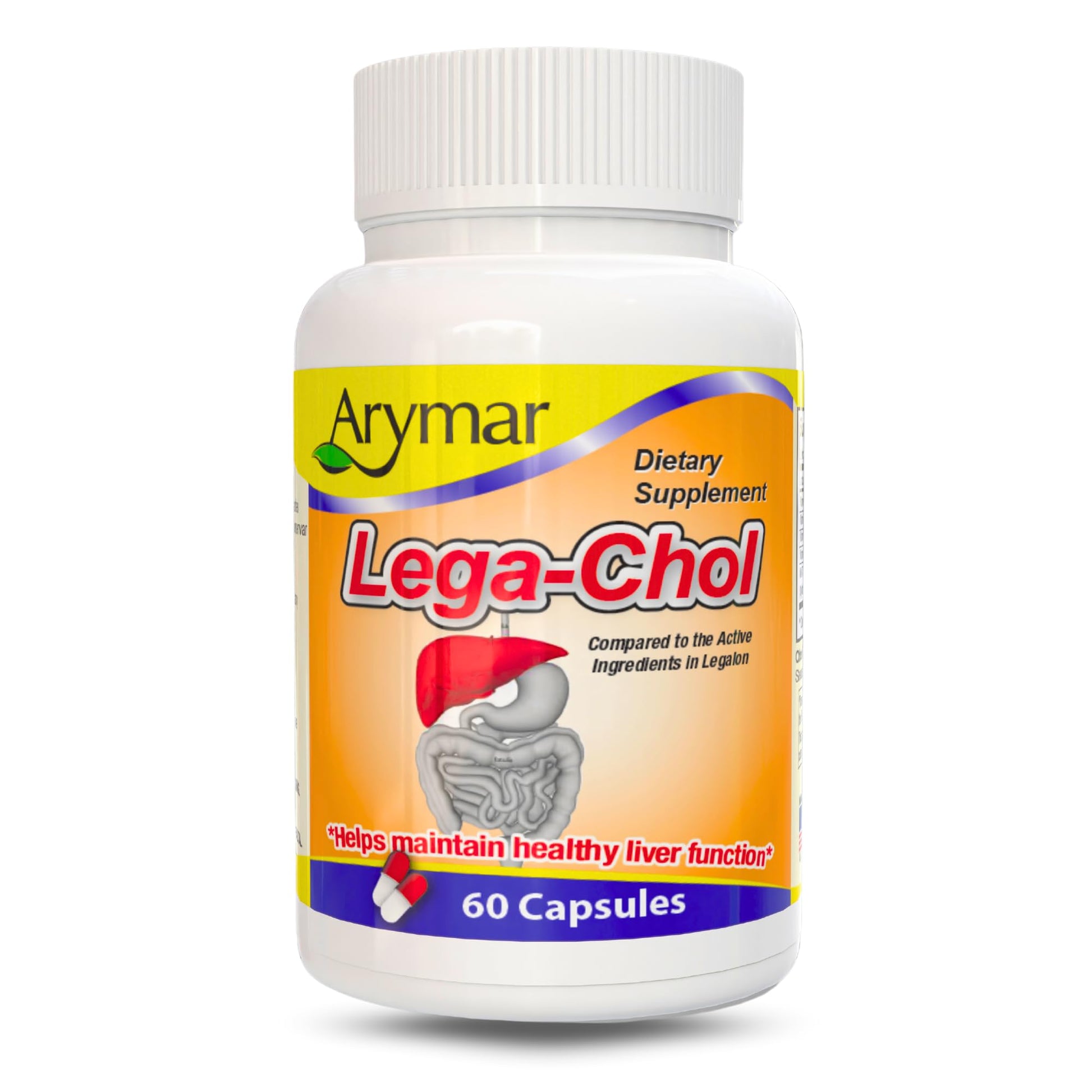 Arymar Legachol with Milk Thistle, 60 Capsules
