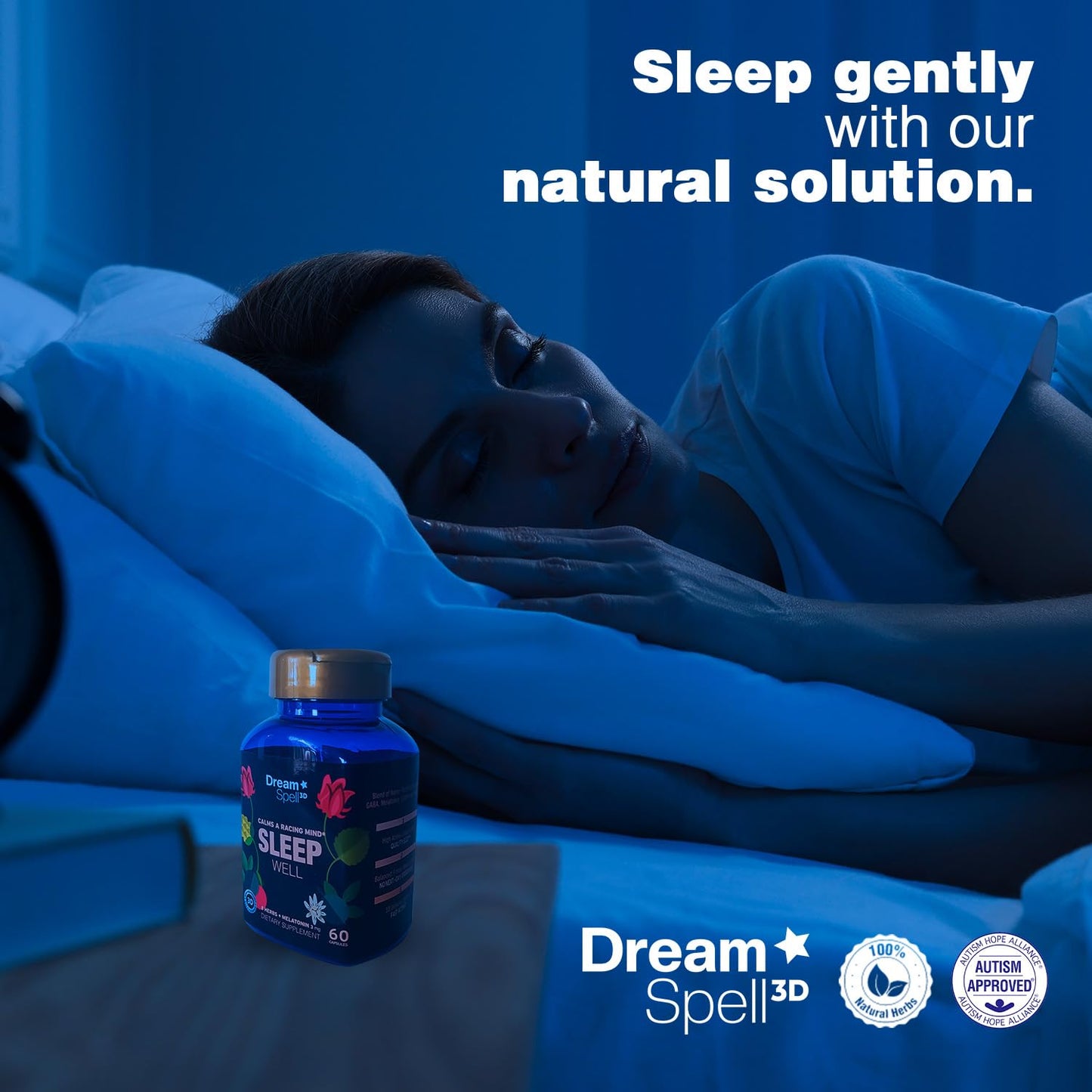 Dream Spell 3D Natural-Based Sleep Aid Capsule 60