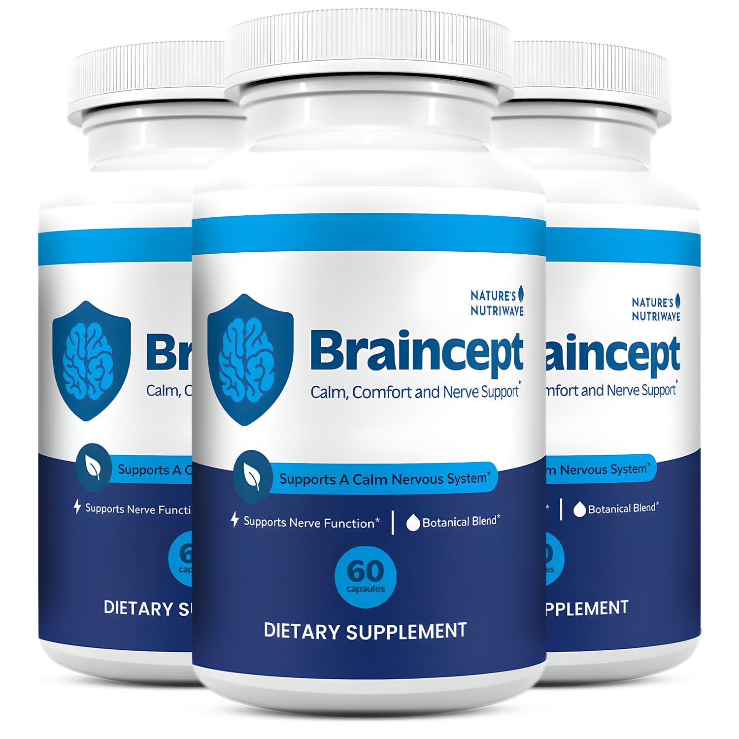 Nature’s NutriWave Braincept Bacopa, Rhodiola & Panax Ginseng Capsules, 180 Capsules
