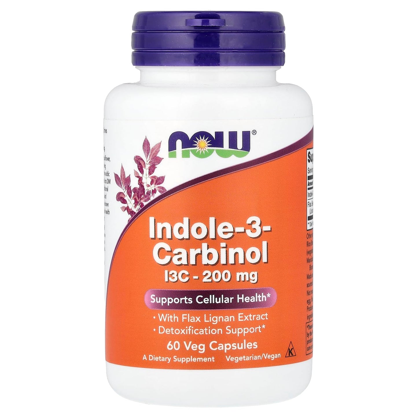 NOW Foods Indole-3-Carbinol 200 mg Capsule 60 Count