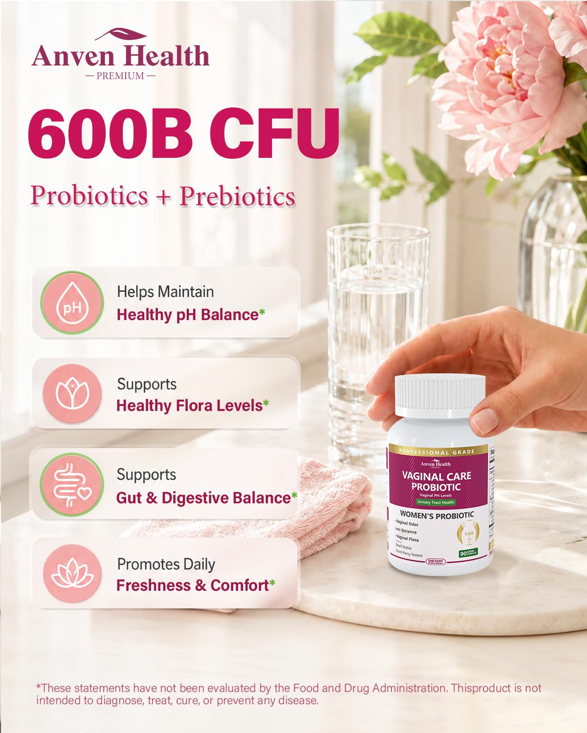 Anven Health Vaginal Probiotics for Women 270 Capsules