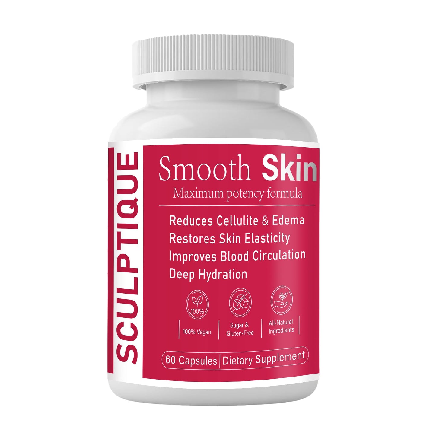 ZUTTL Plant-Based Smooth Skin & Circulation Support Capsules, 60 Capsules
