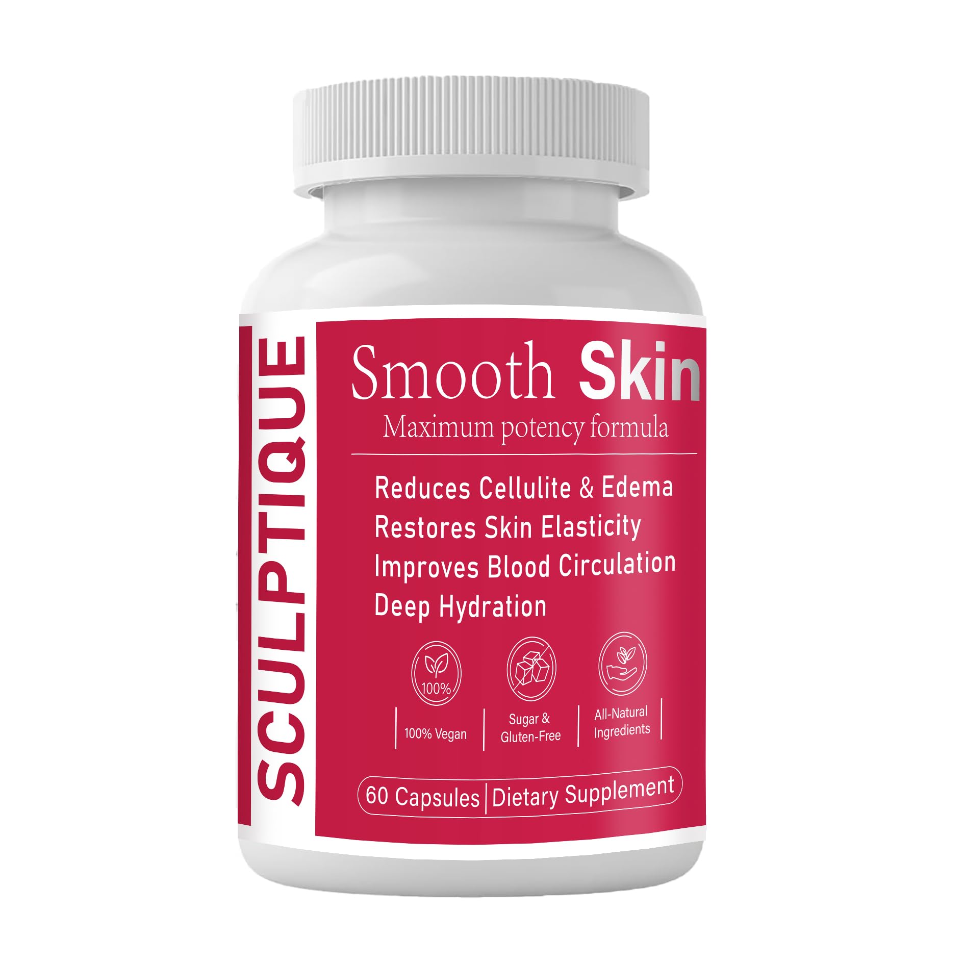 ZUTTL Plant-Based Smooth Skin & Circulation Support Capsules, 60 Capsules