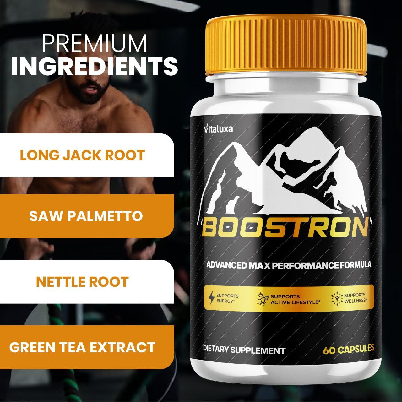 Vitaluxa Boostron Capsules 180 Count