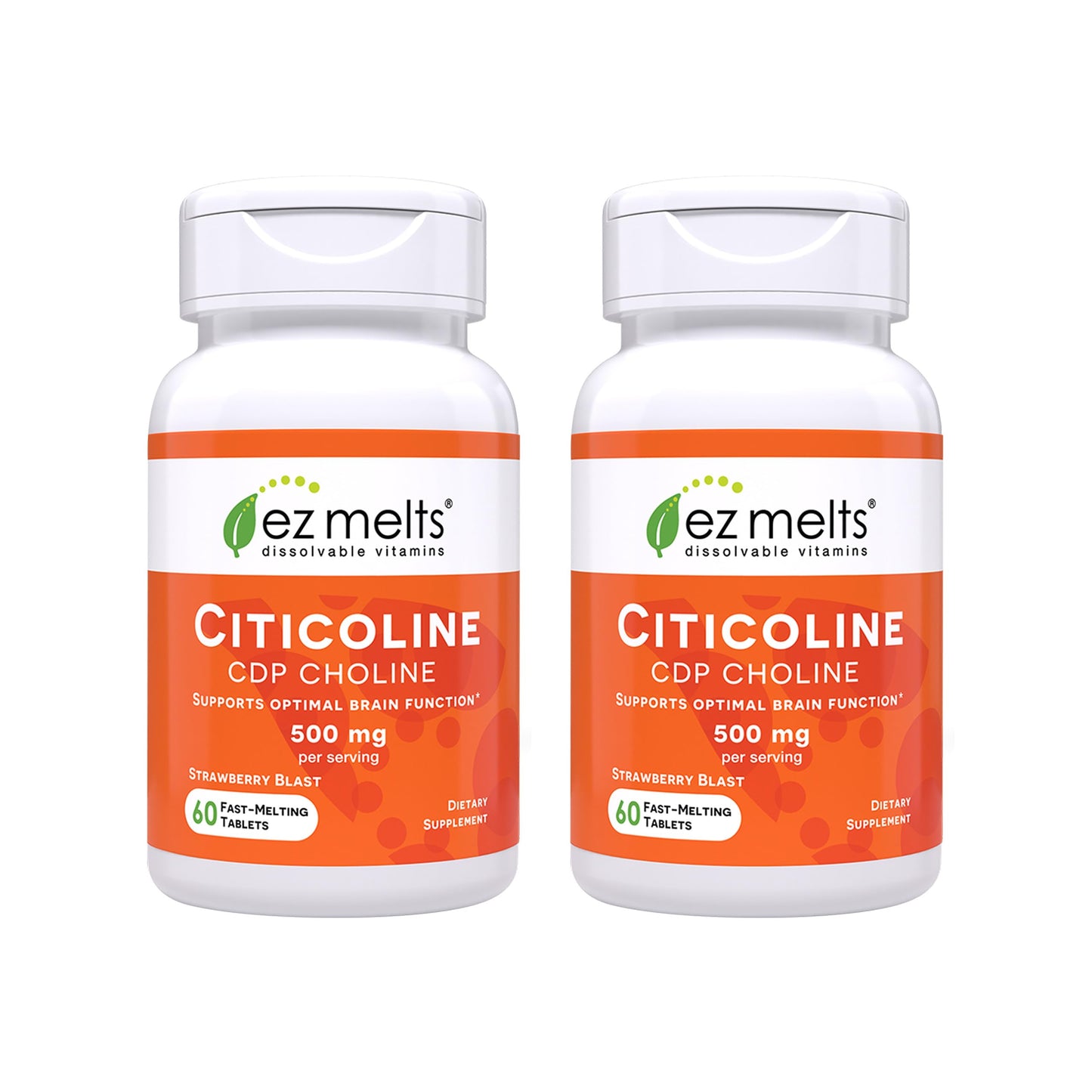 EZ Melts Citicoline Brain Health & Memory Support Supplement Tablets, 120 Count