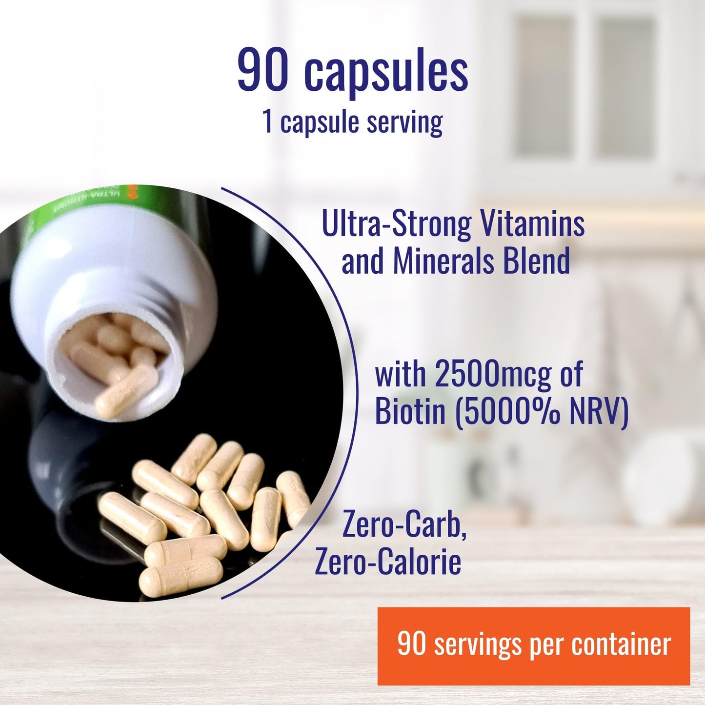 Nutri-Align Hair Defence Biotin Complex Capsule 90 Count