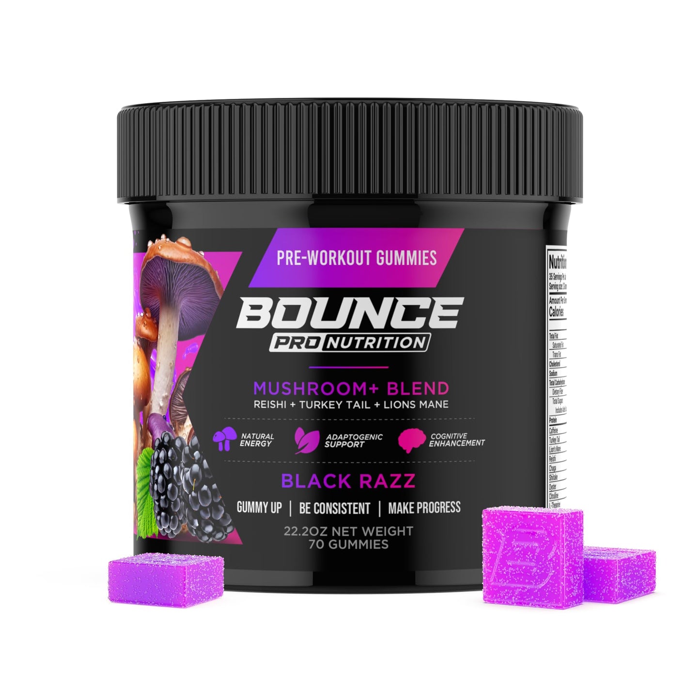Bounce Pro Pre Workout Gummies 70 Count