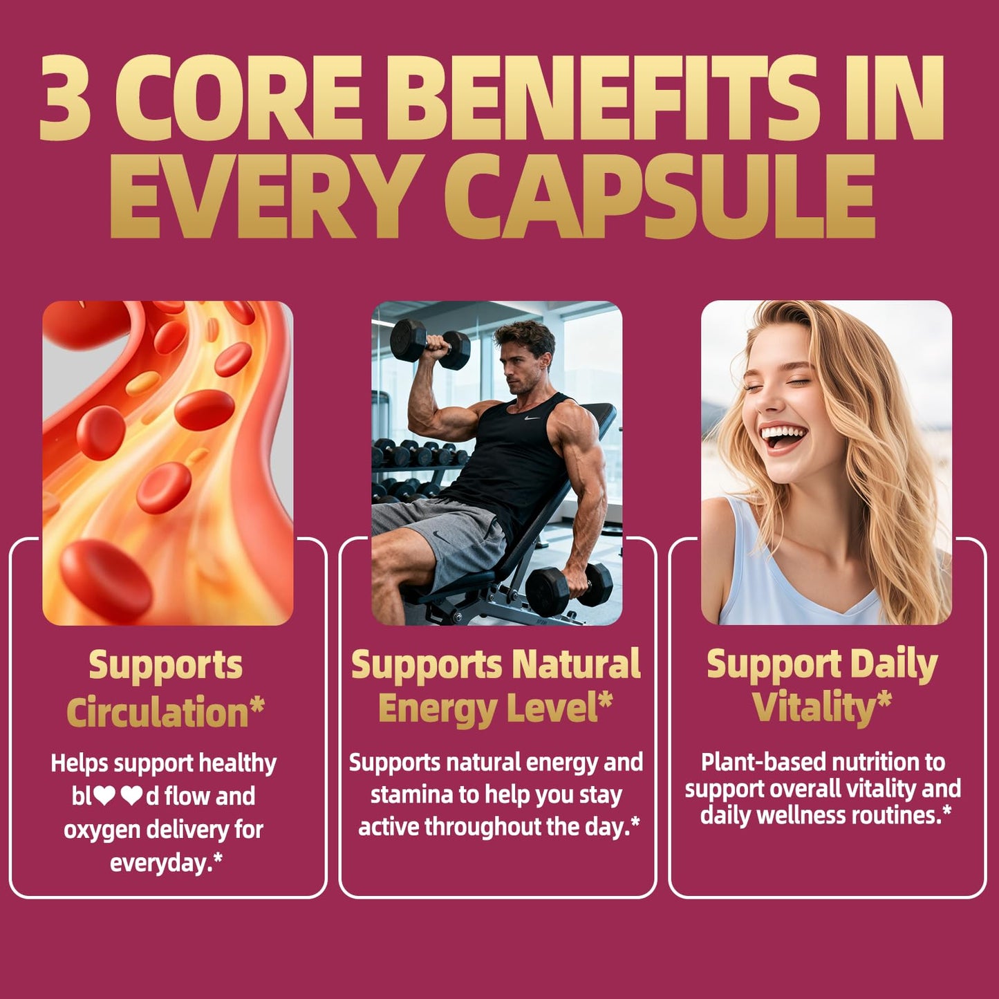 VPKIN Beet Root Capsules 2555mg for Nitric Oxide, Heart & Circulation, 120 Capsules