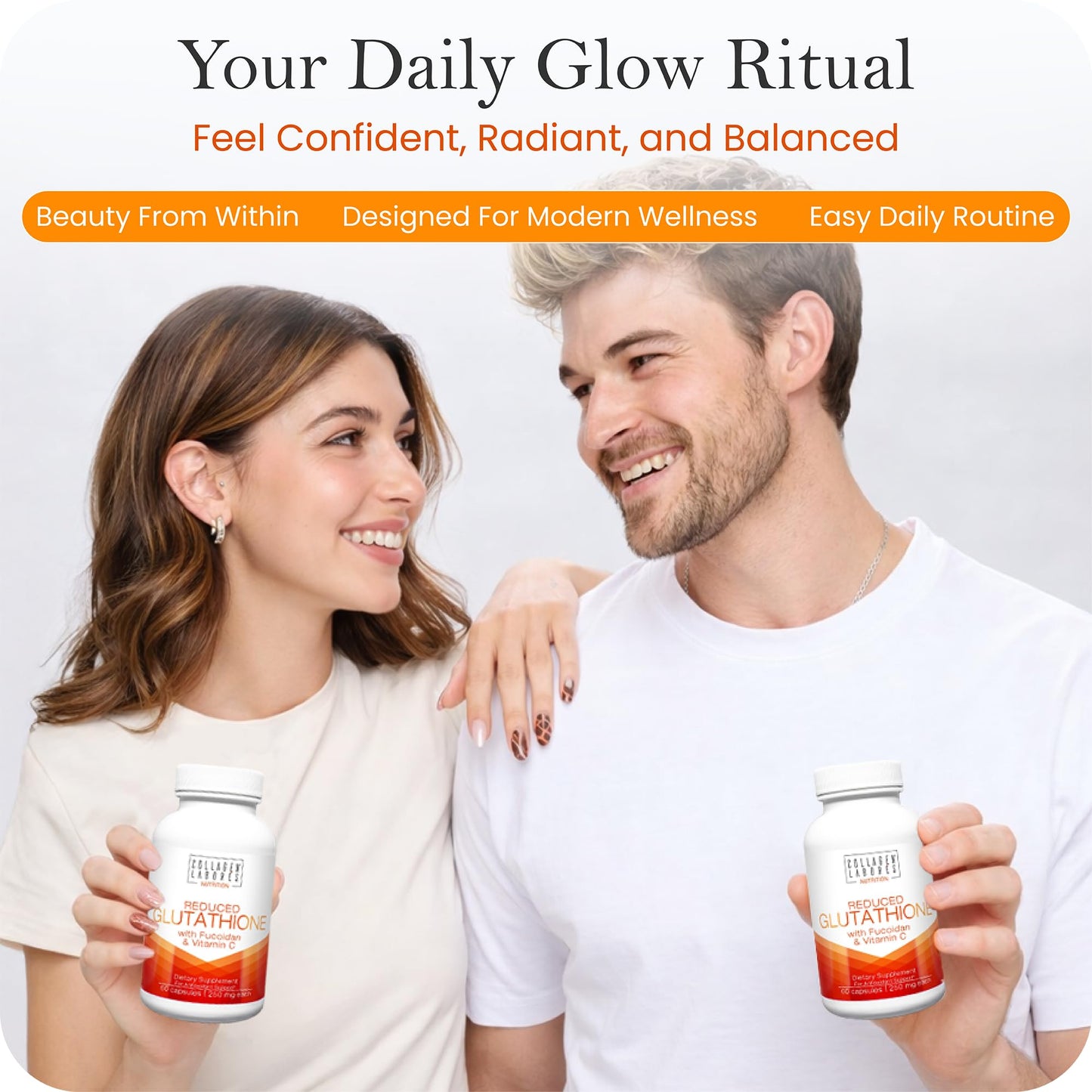 Collagen Laborés Advanced Glutathione Complex 500mg with Fucoidan & Vitamin C, 60 Capsules