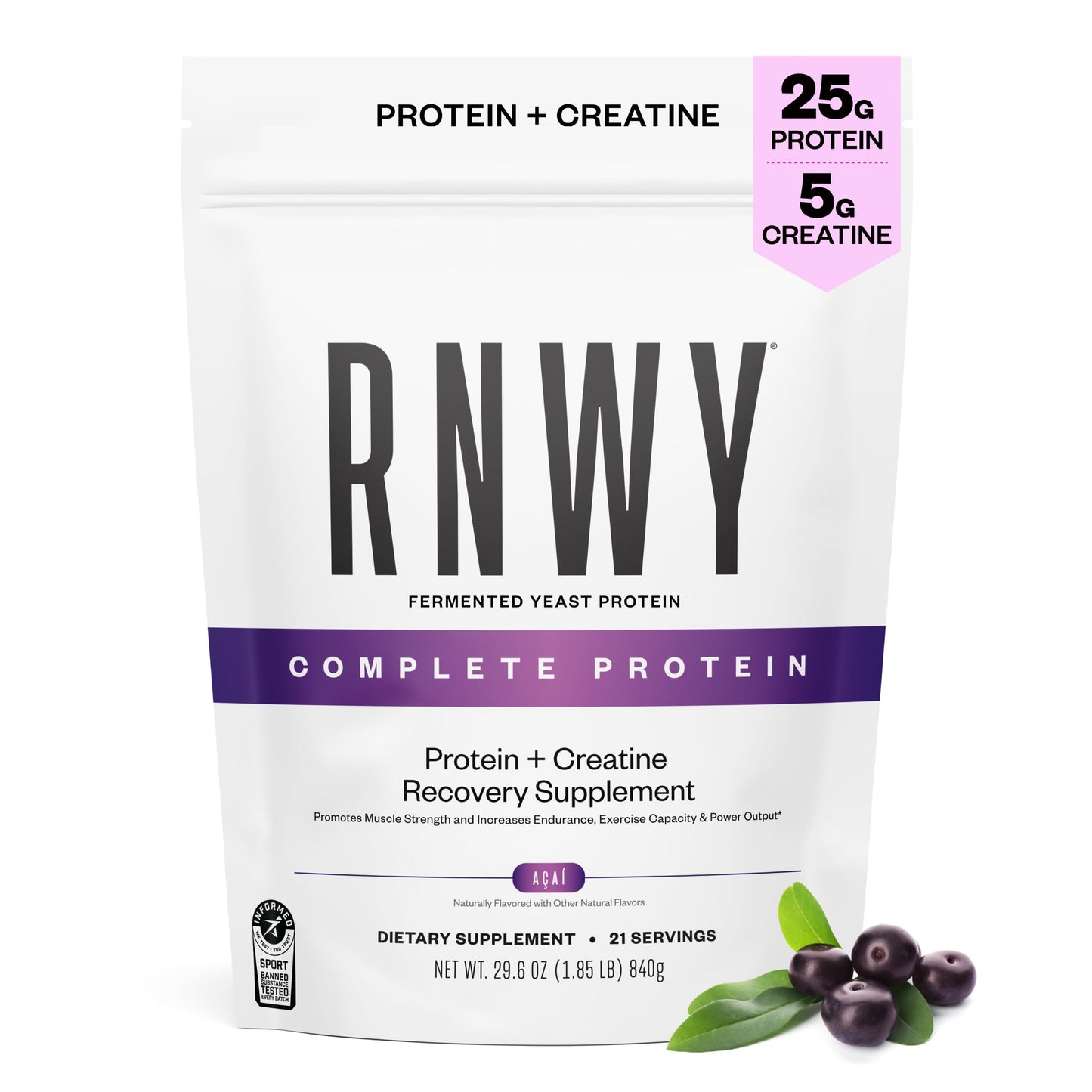 RNWY Complete Protein Powder, Chocolate, 21 Servings