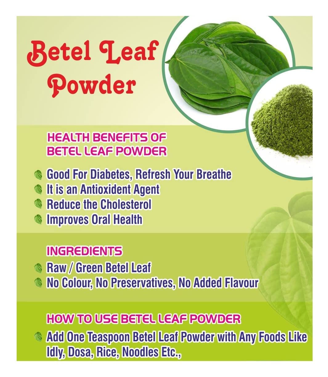 Kaxilu Verem Betel Leaf Powder (Powder) 28.2192