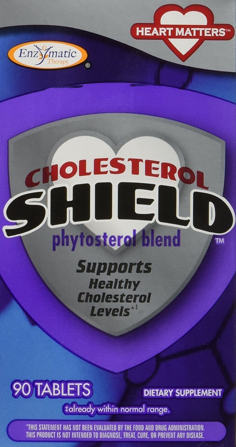 Enzymatic Therapy Cholesterol Shield Tablet, 90 Tablets