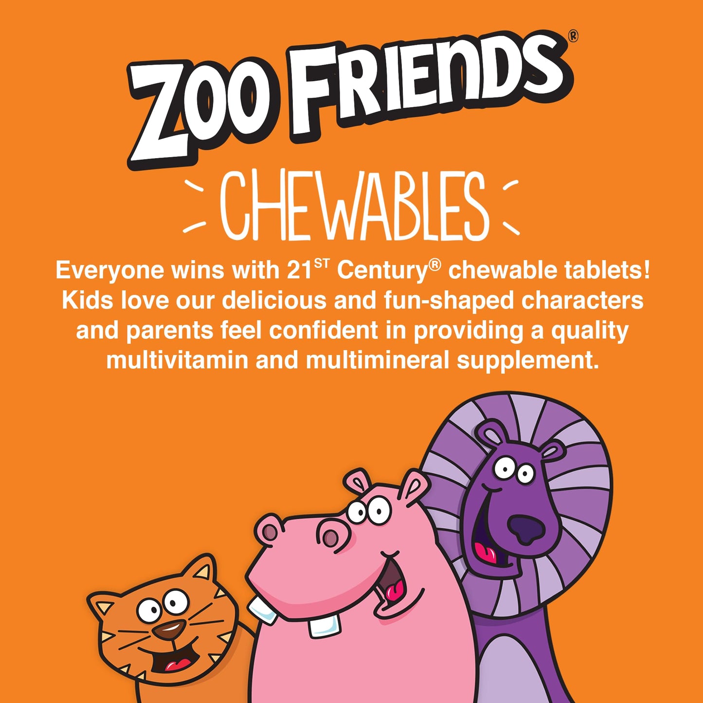 21st Century Zoo Friends with Xtra C Tablet 60