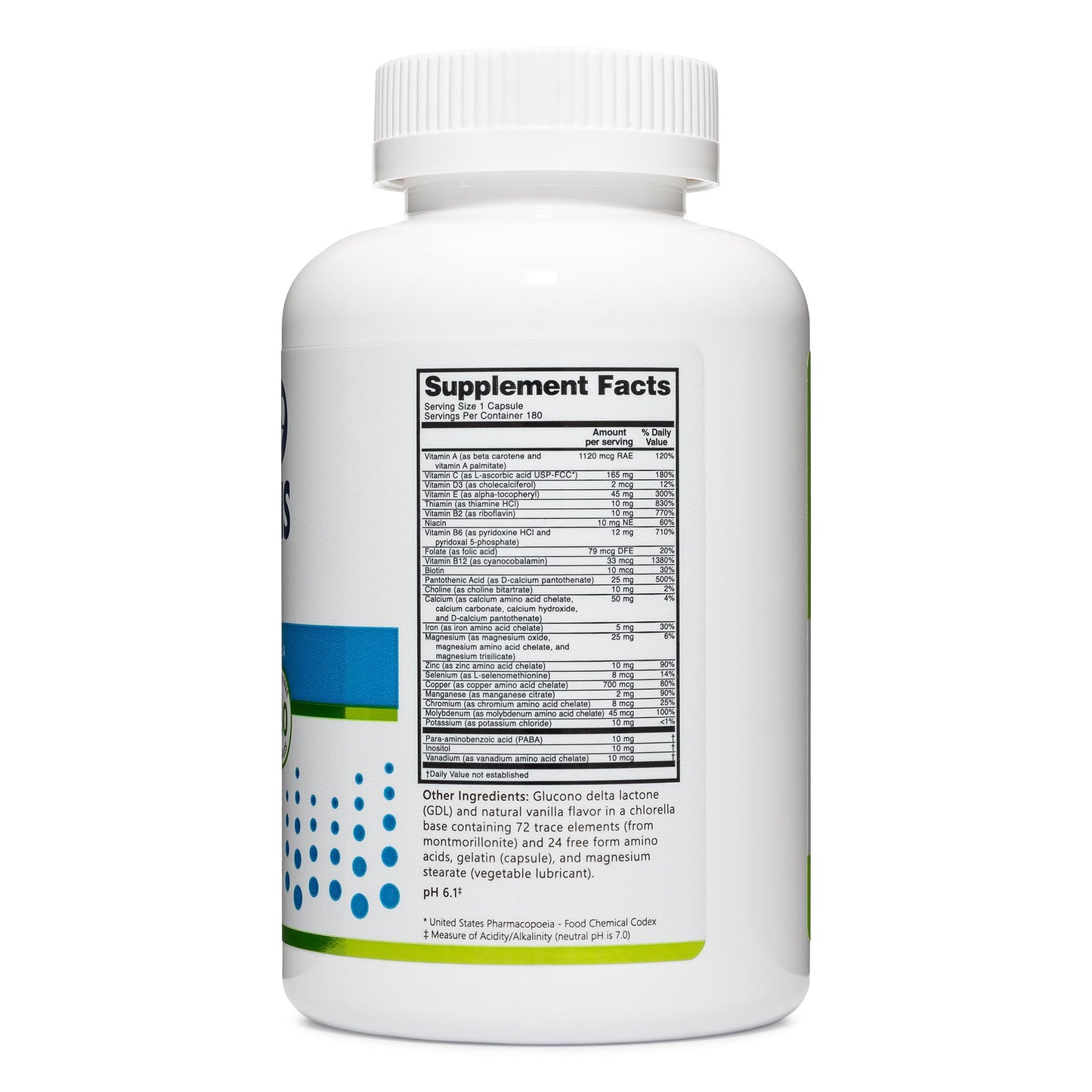 NutriBiotic Multi Vitamins & Minerals 180 Capsules