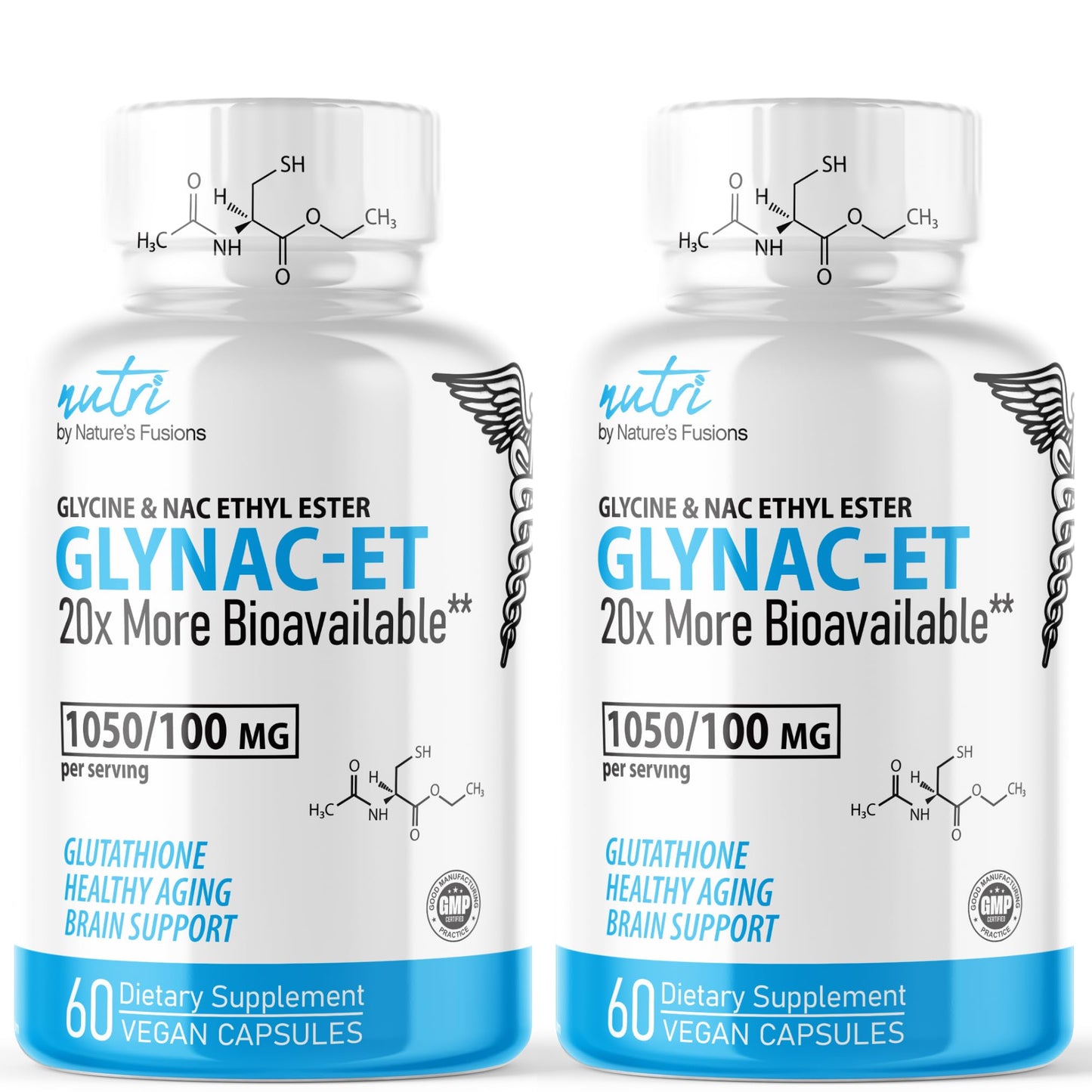 Nature's Fusions GlyNAC-ET NAC Supplement N-Acetyl Cysteine Ethyl Ester, Capsules, 120 Count