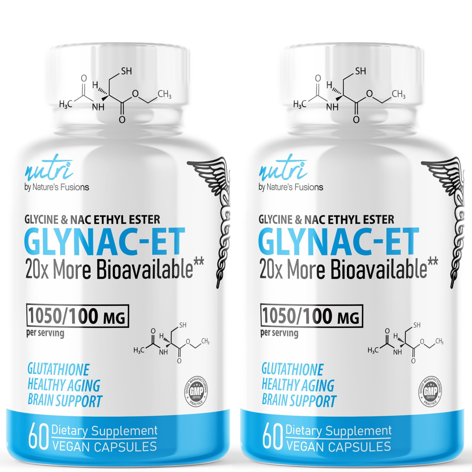 Nature's Fusions GlyNAC-ET NAC Supplement N-Acetyl Cysteine Ethyl Ester, Capsules, 120 Count