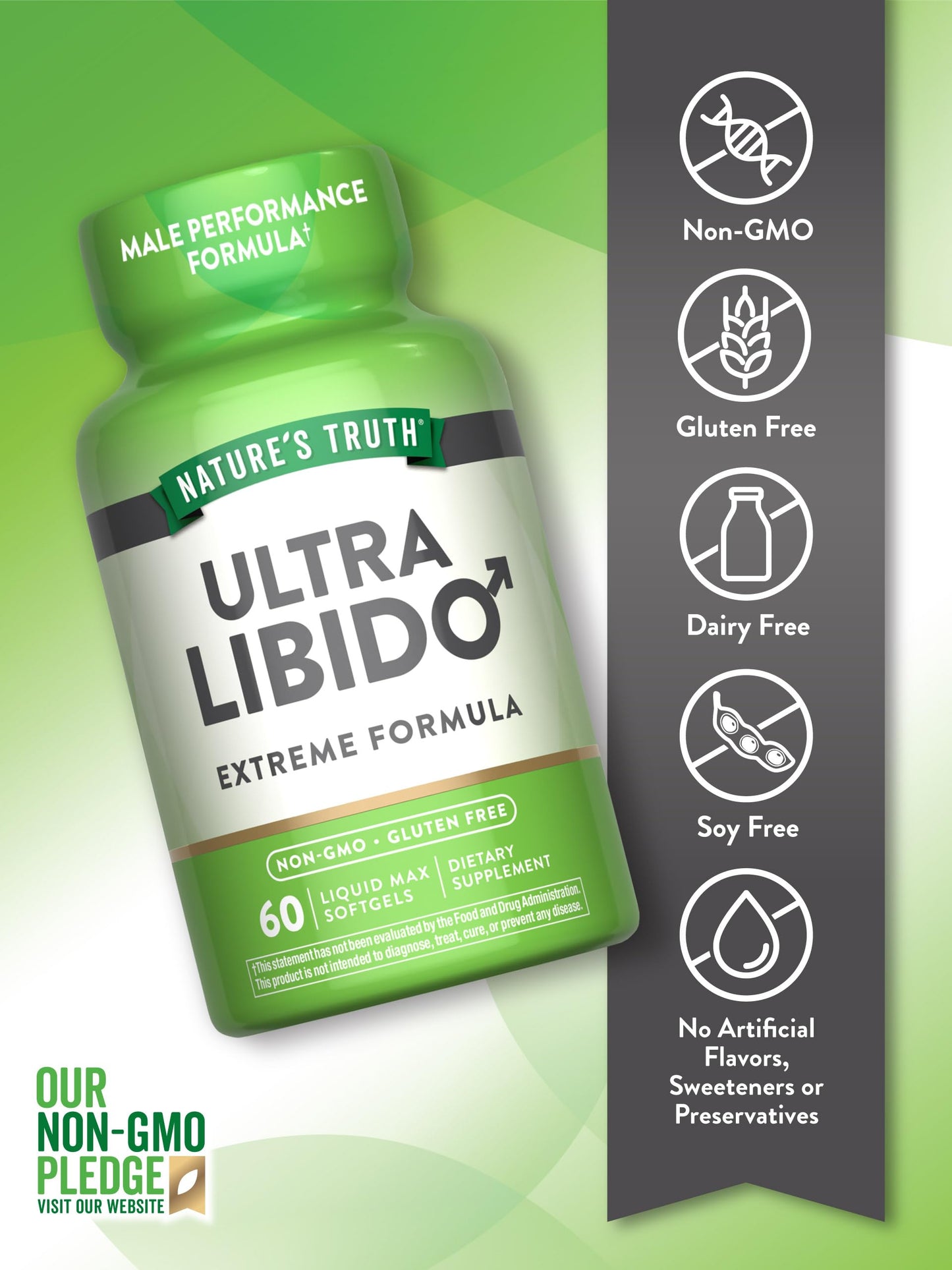Nature's Truth Libido Supplement for Men Softgels 60