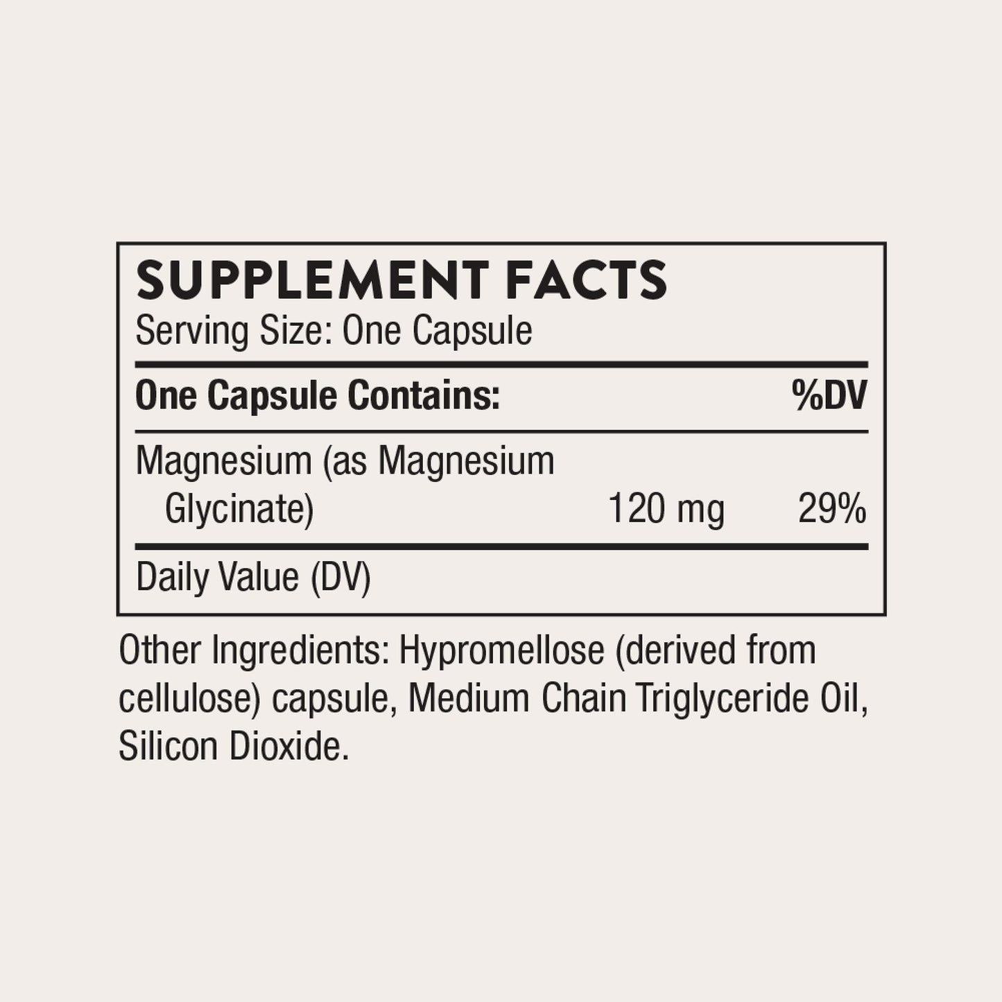 Thorne Magnesium Glycinate Capsules, 90 Count