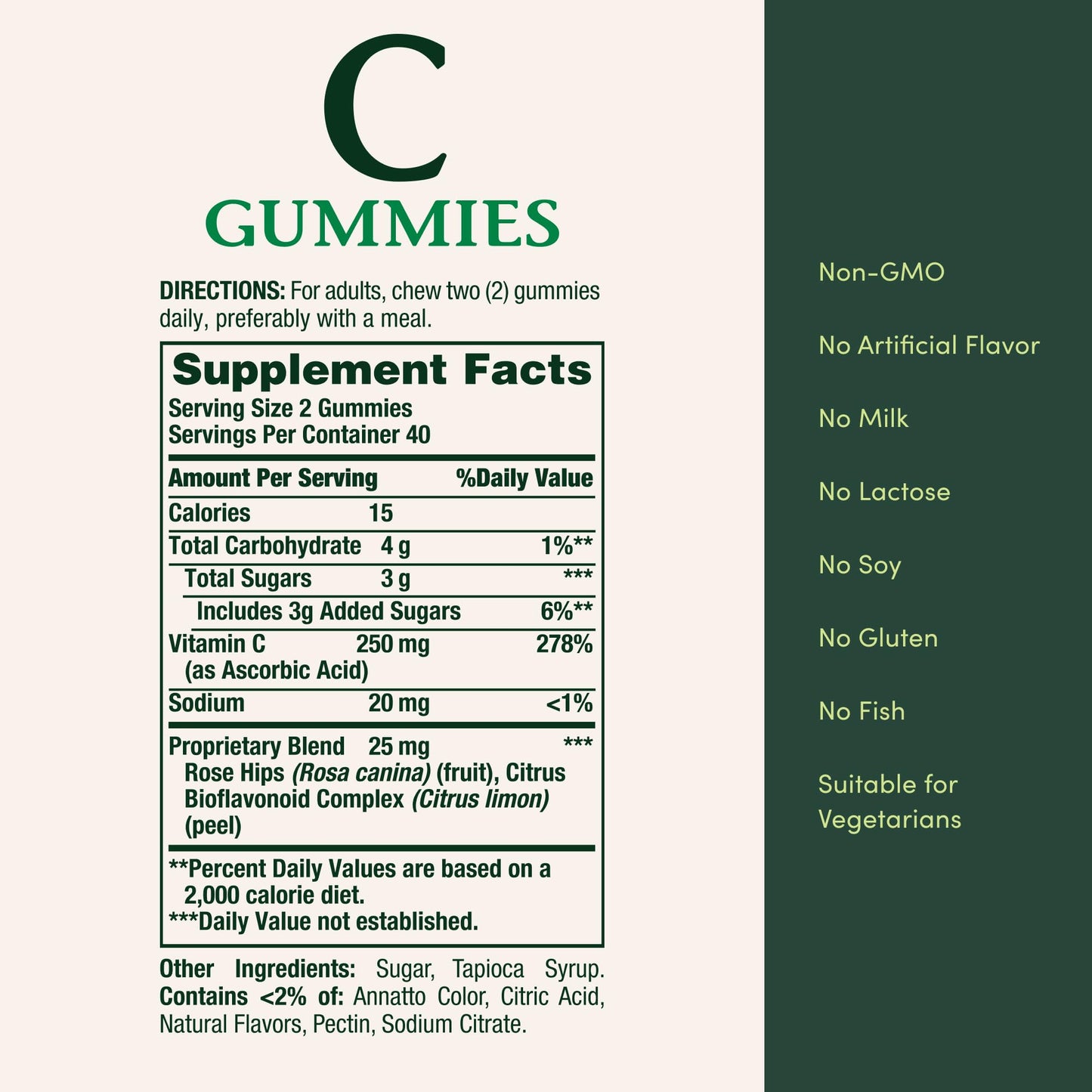 Nature's Bounty Vitamin C Gummies Orange 80 Count