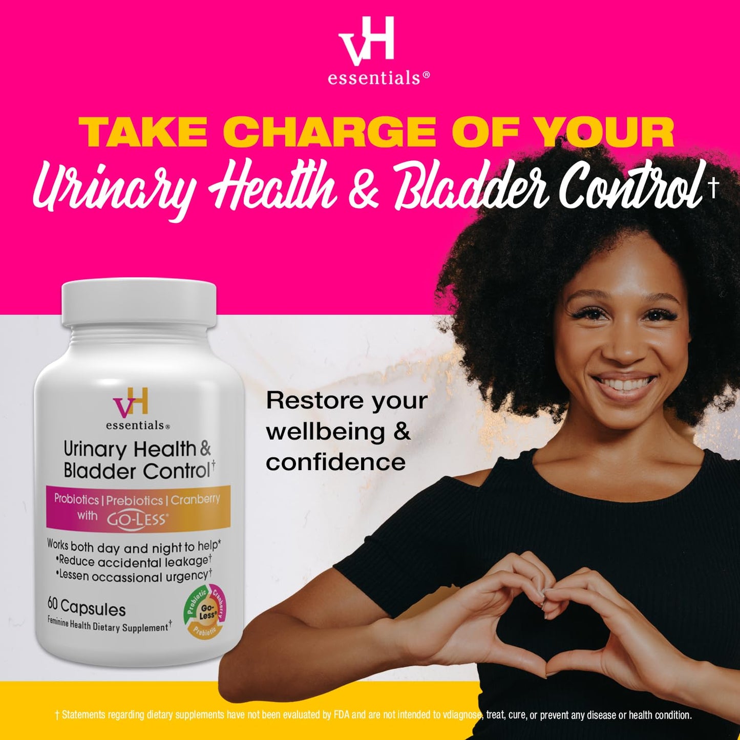 vH essentials Urinary Health and Bladder Control 60 Capsules