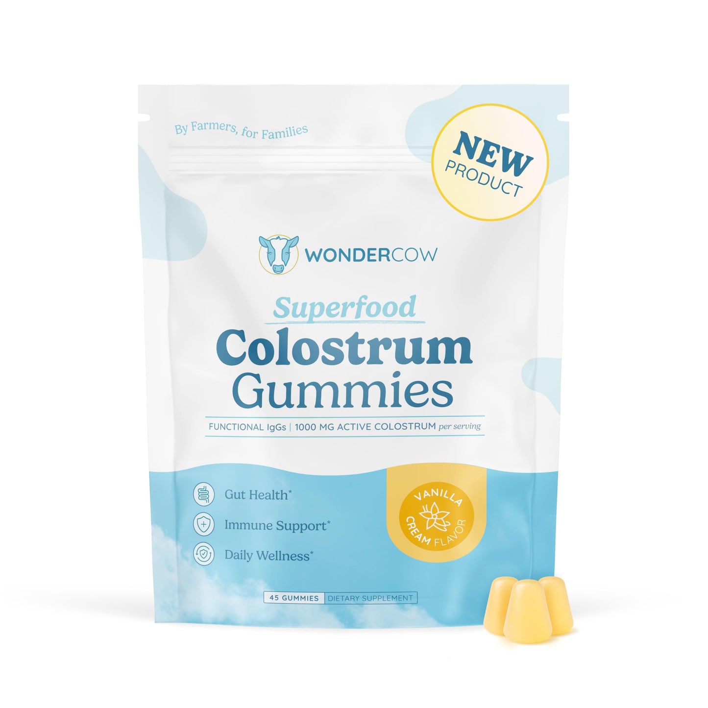 WONDERCOW Colostrum Supplement, Gummies, 45 Count
