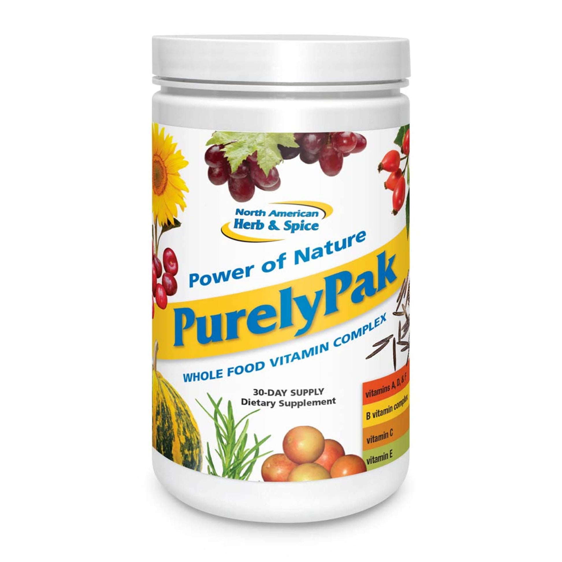 North American Herb & Spice Purely Pak Whole Food Vitamin Supplement Plan Powder 30 Count