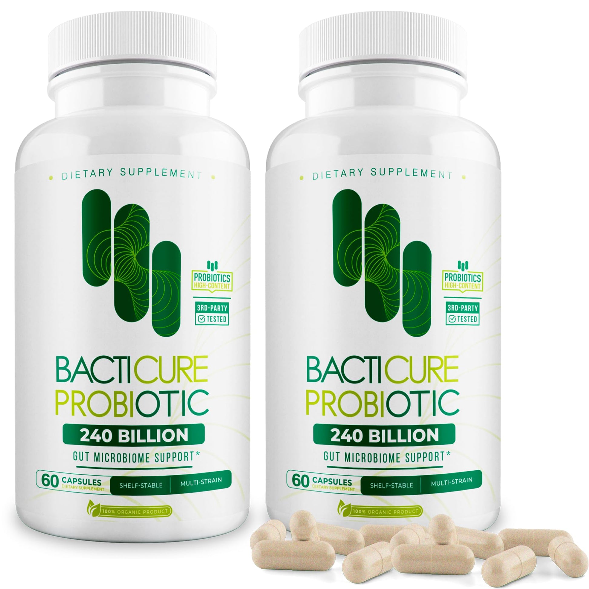 BACTERIUM PLUS Bacticure Probiotic Capsules, 120 Count