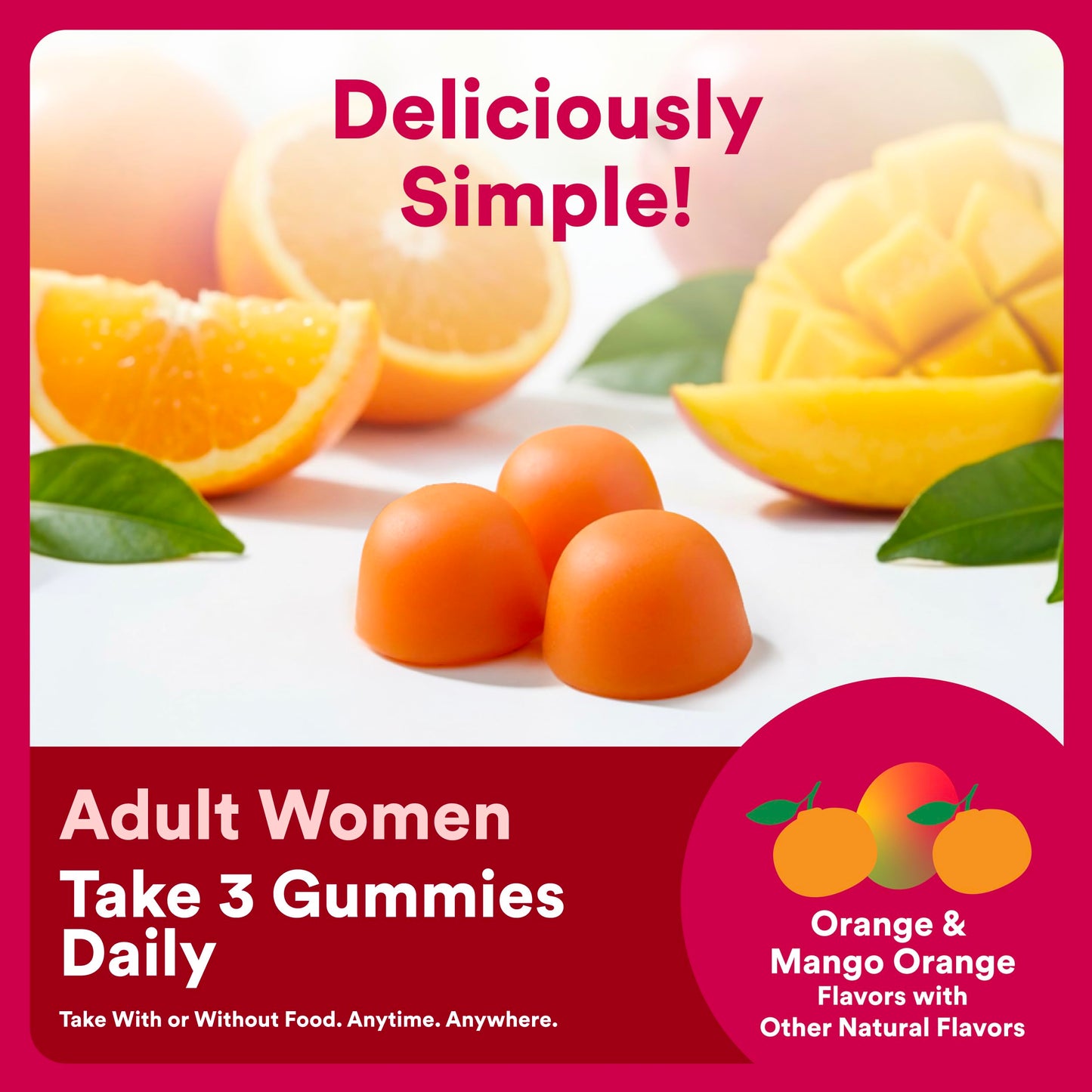 SmartyPants Women's Plus 50+ Multi & Omegas Gummies, 1 Count
