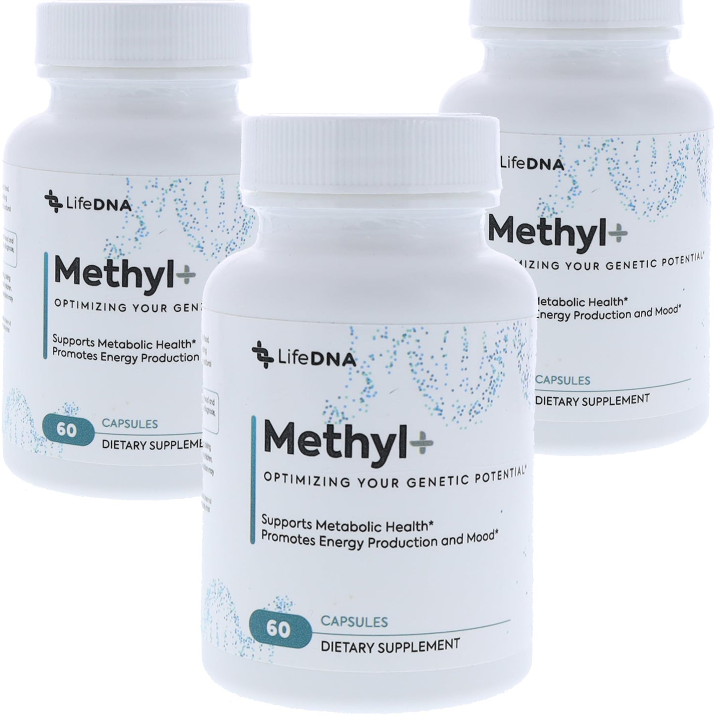 LIFEDNA Methylated Multivitamin Complex with Methylfolate 180 Capsules